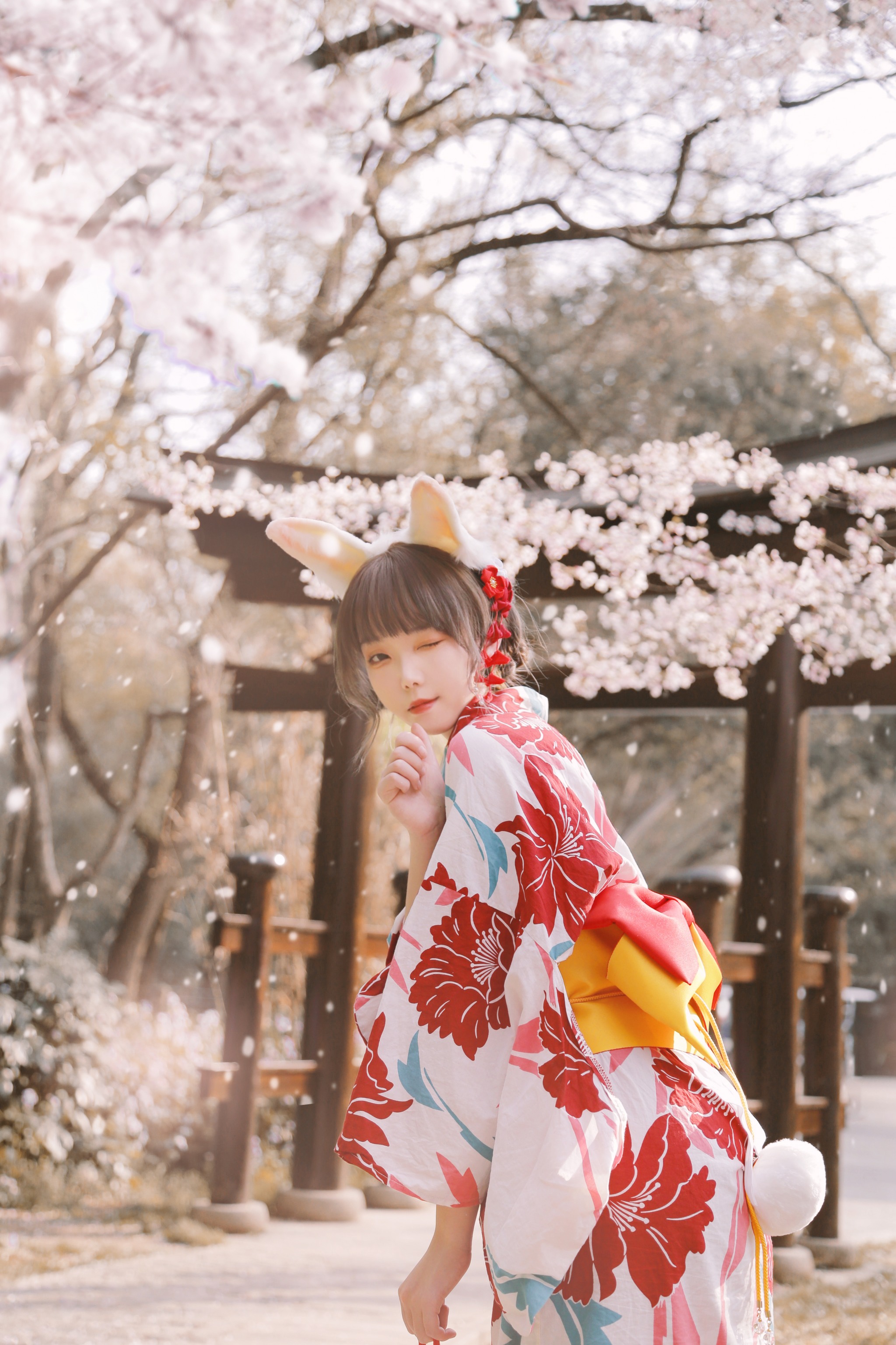 图片[1]-Fushii海堂 – NO.017 樱花兔兔[34P]-XikXak
